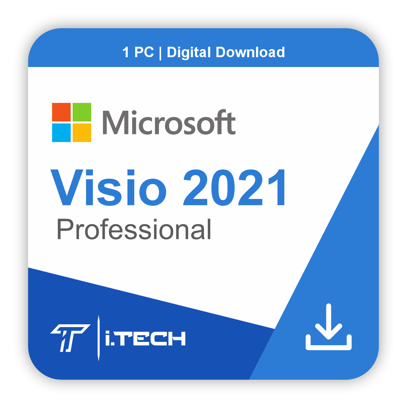 Visio 2021 Professional Digital License | 32bit/64bit | Retail