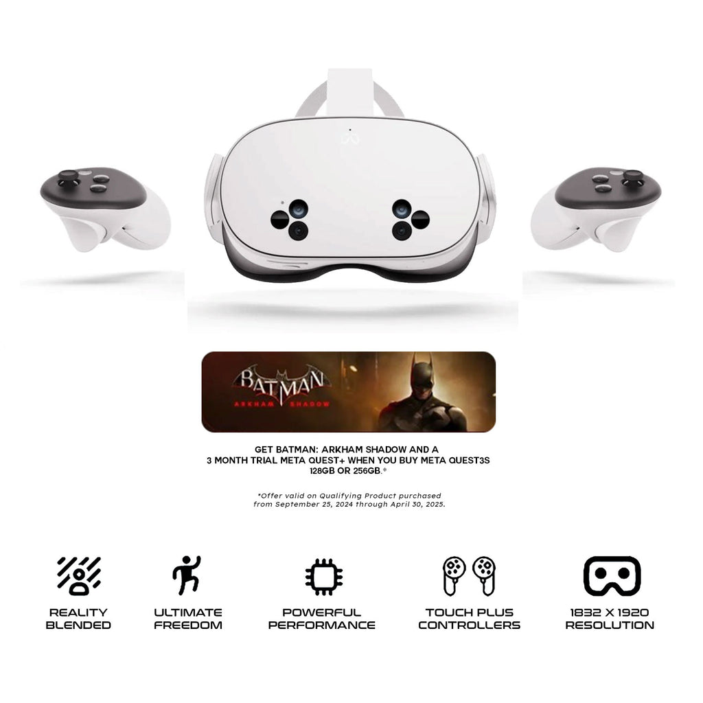 Meta Quest 3s | 128GB | FREE Batman: Arkham Shadow included | FREE DELIVERY