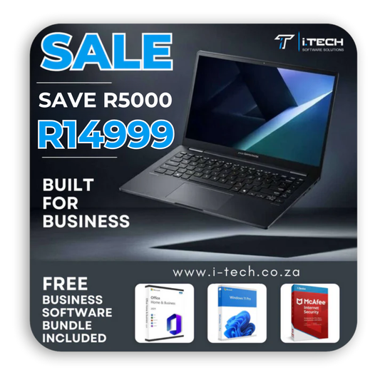 ASUS Expertbook | I7 1355U | 16GB RAM | 512GB SSD | 15.6" FHD | FREE DELIVERY + FREE BUSINESS SOFTWARE BUNDLE