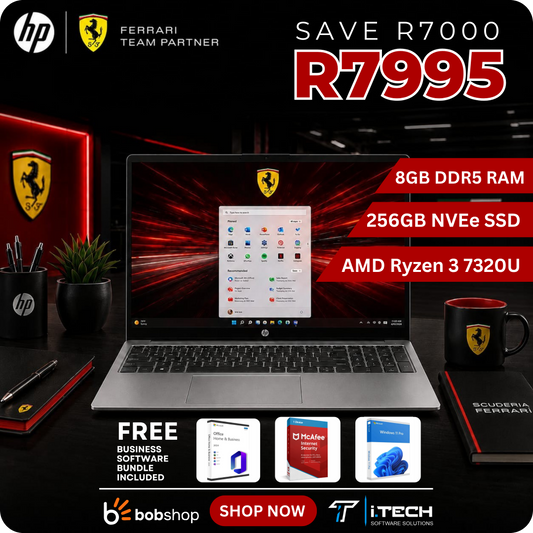 HP Laptop 15.6" FHD | AMD Ryzen 3 | 8GB DDR5 RAM | 256GB NVMe SSD | FREE Software Business Bundle  | FREE Delivery
